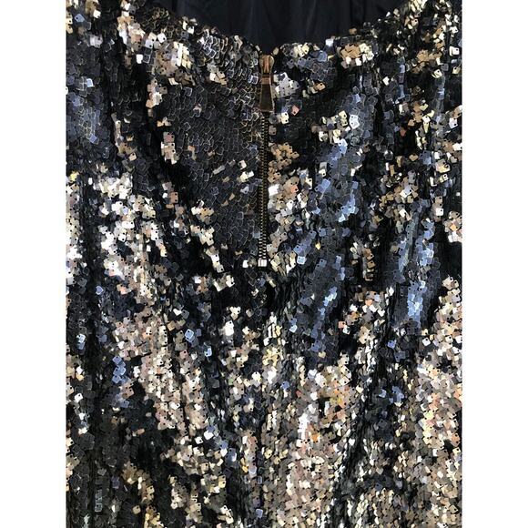 Jay Godfrey Navy Stanfield Dress Sequined Evening Prom Mermaid Gown Maxi Size 10 - Picture 6 of 12